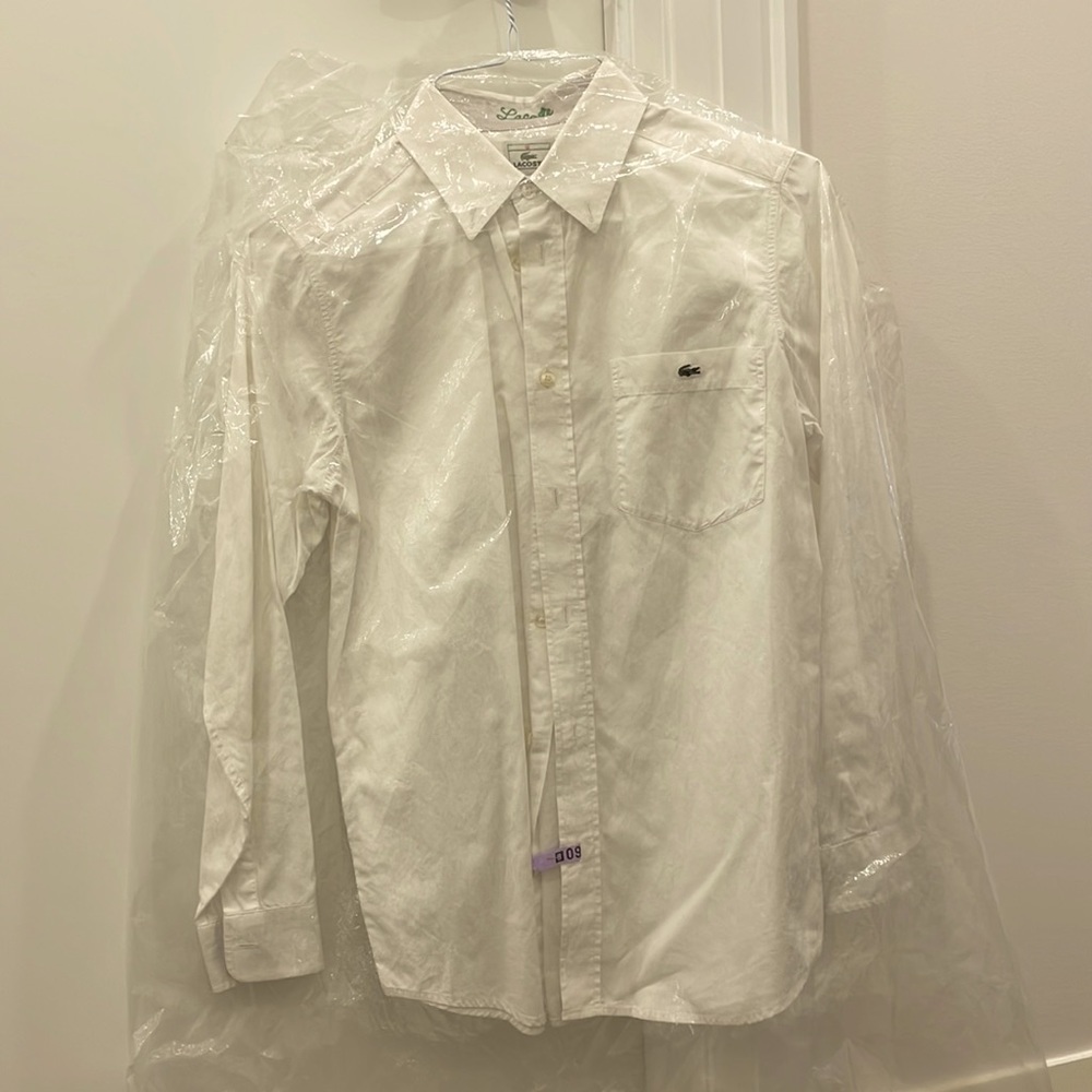 Lacoste boys long sleeve dress shirt